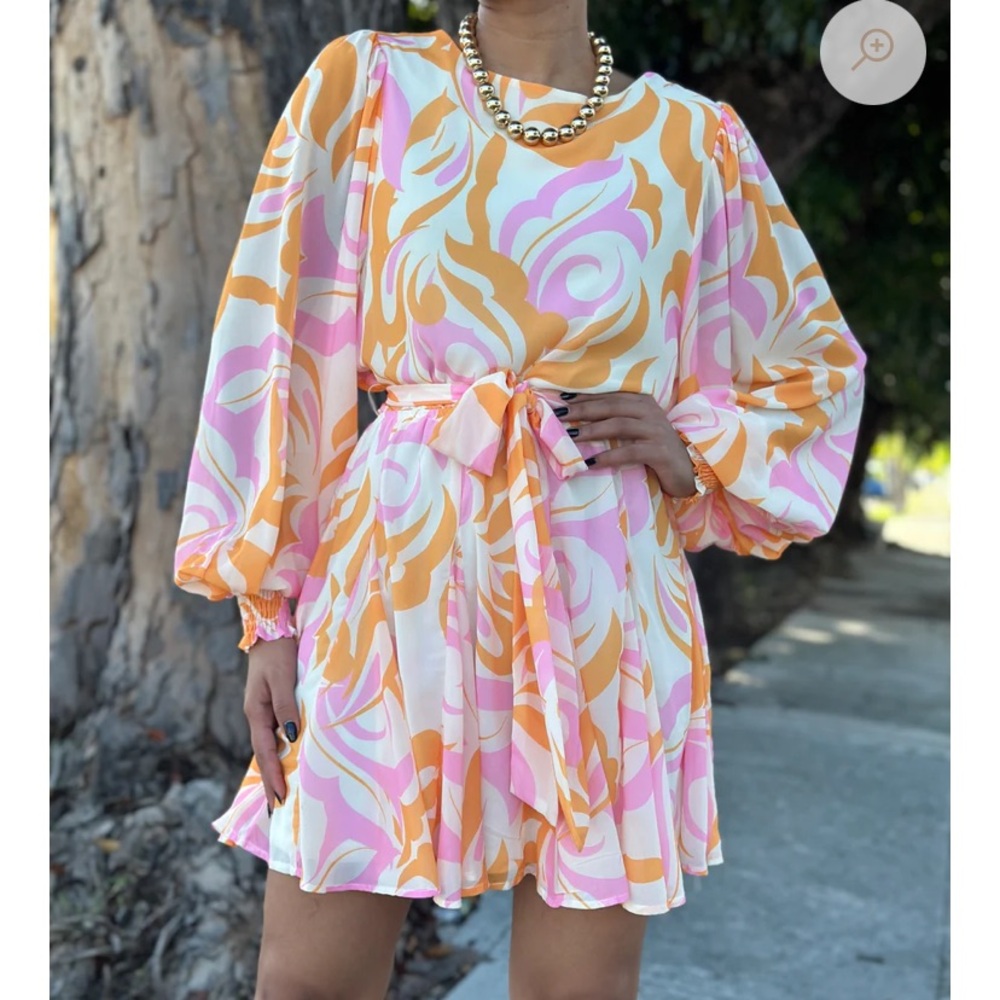 Flying Tomato Pink and Orange Dress